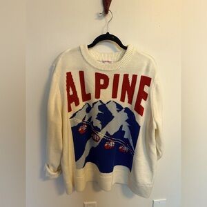 alpine graphic pull over